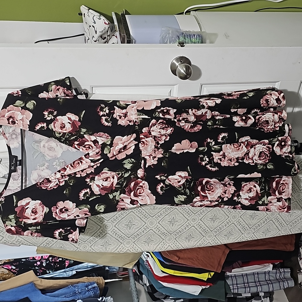 Faux wrap dress